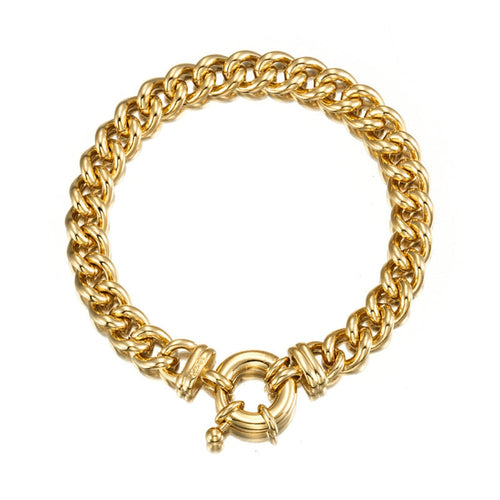 Classico Heavy Euro Chain Bracelet with Marina Bolt